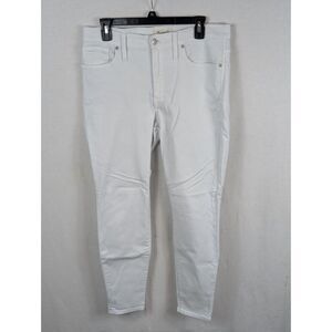 Madewell 9" High Rise Skinny Jeans White Women's Size 30